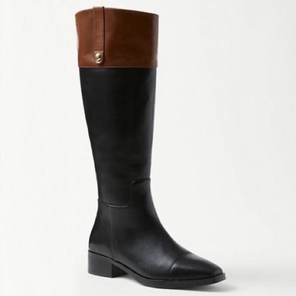 ANN TAYLOR Equestrian Leather Boots - Ralph Lauren Esthetics